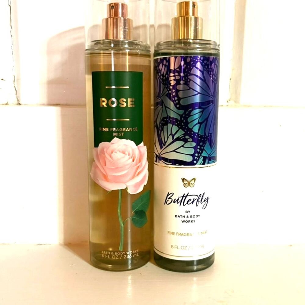 Bath & Body Works fragrance mist body spray butterfly rose